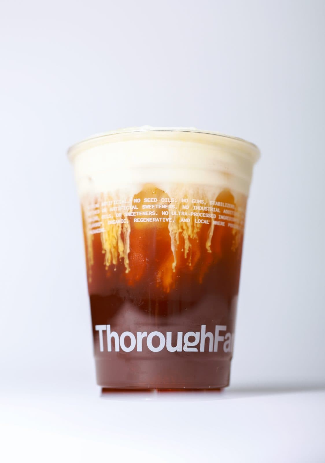 Vanilla cream cold brew from the drink bar