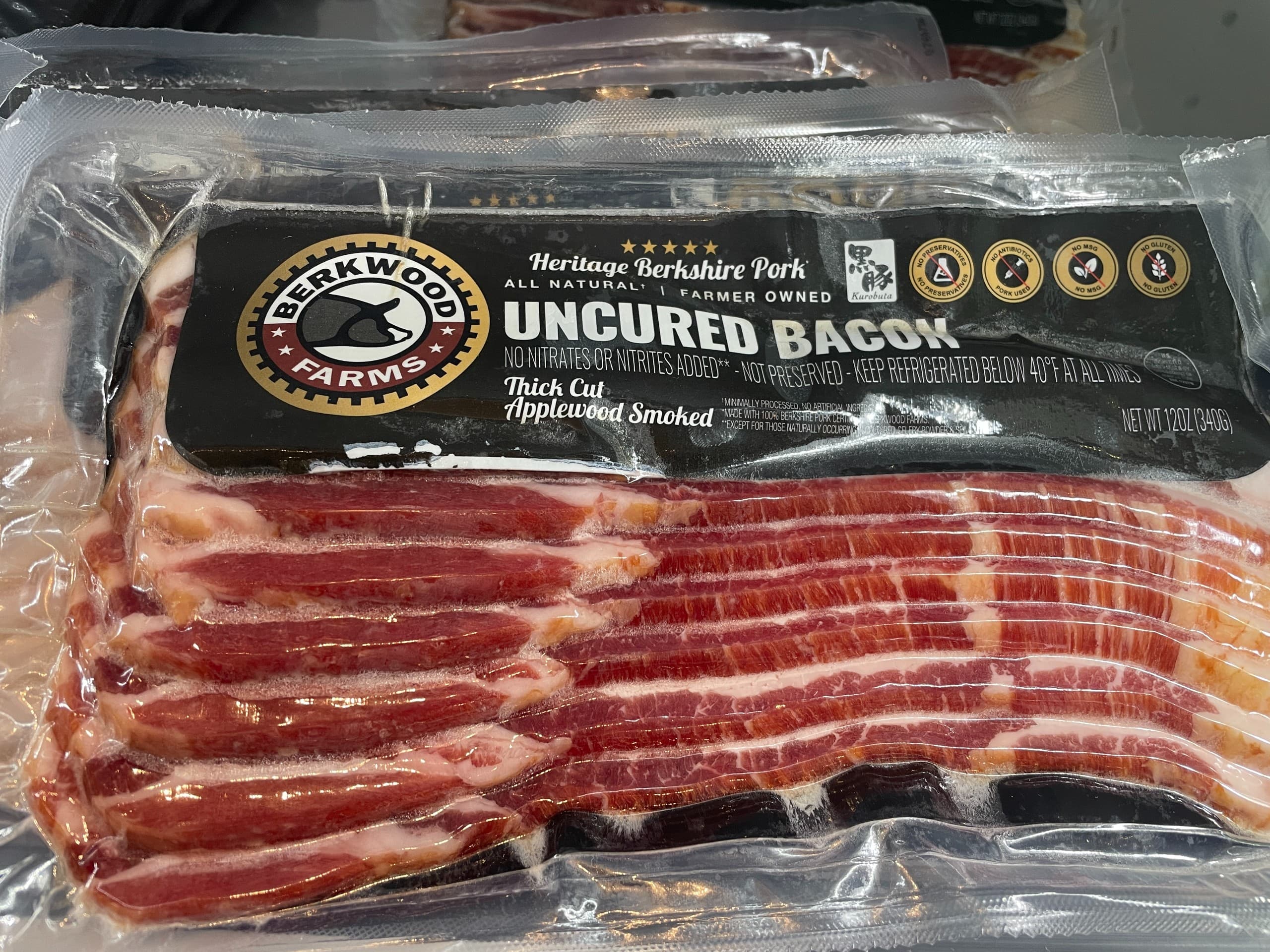 Berkwood Heritage Pork Uncured Bacon — Market at ThoroughFare