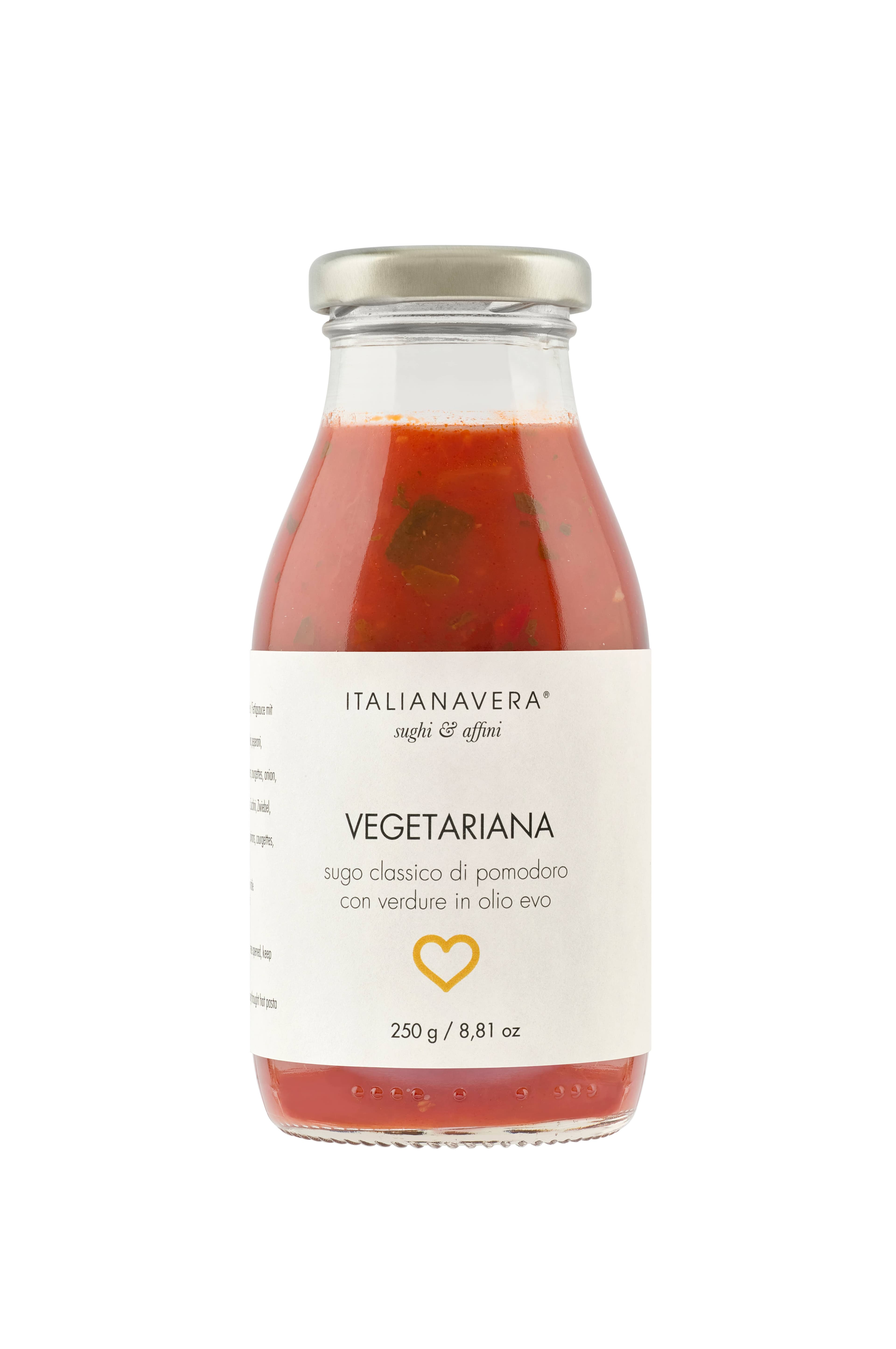 Italianavera VEGETARIANA - tomato and vegetable sauce 250g — Market at ThoroughFare