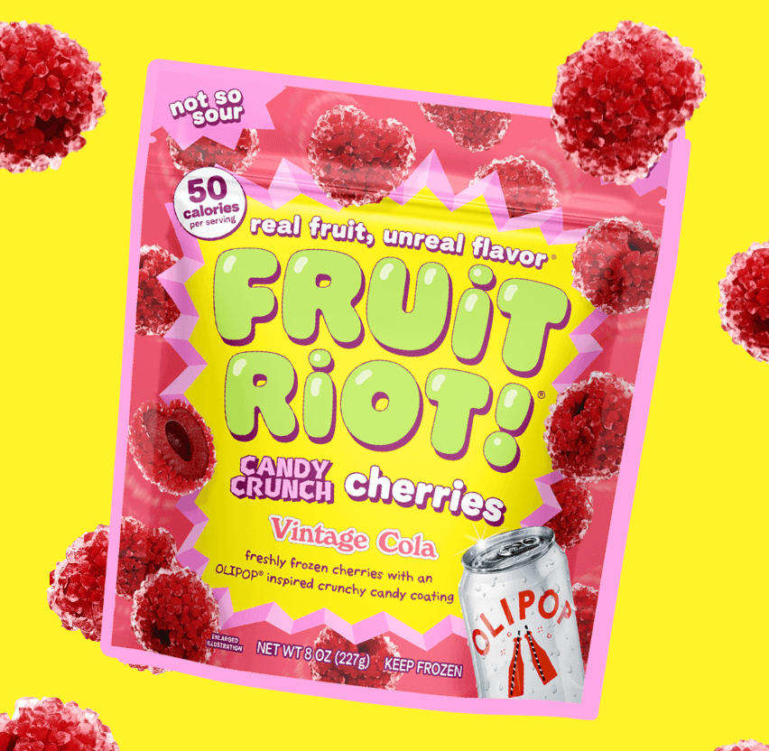 Fruit Riot x Olipop Crunchy Candy Cherries, Vintage Cola, Made with Real Fruit, 8oz, Gluten-Free — Market at ThoroughFare