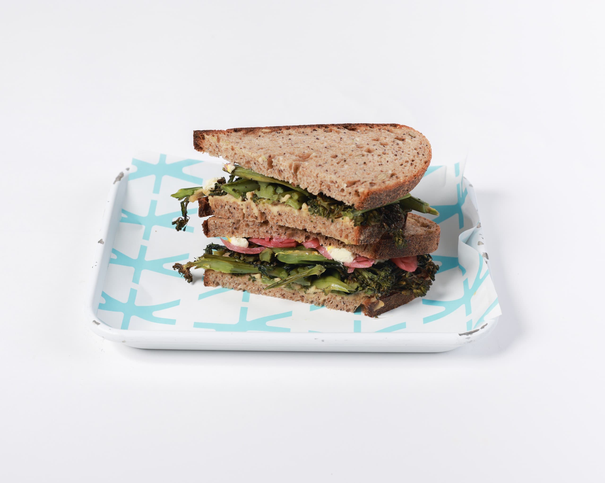 Signature Roasted Broccolini Sandwich — Kitchen at ThoroughFare