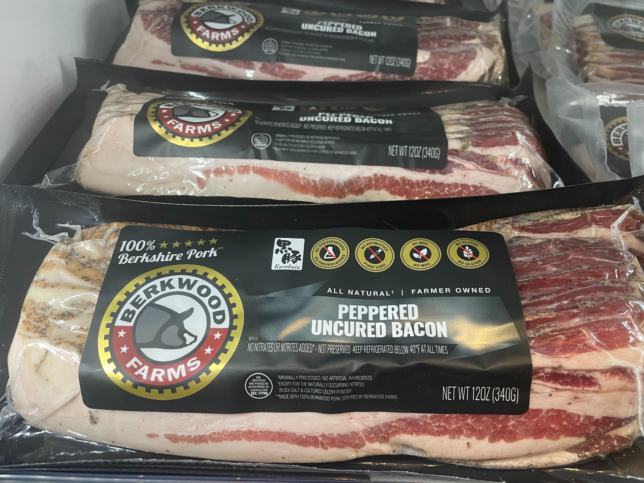 Berkwood Farms Peppered Bacon — Market at ThoroughFare
